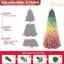 Arbre de Noël multicolore floqué coloré 7,5 pi