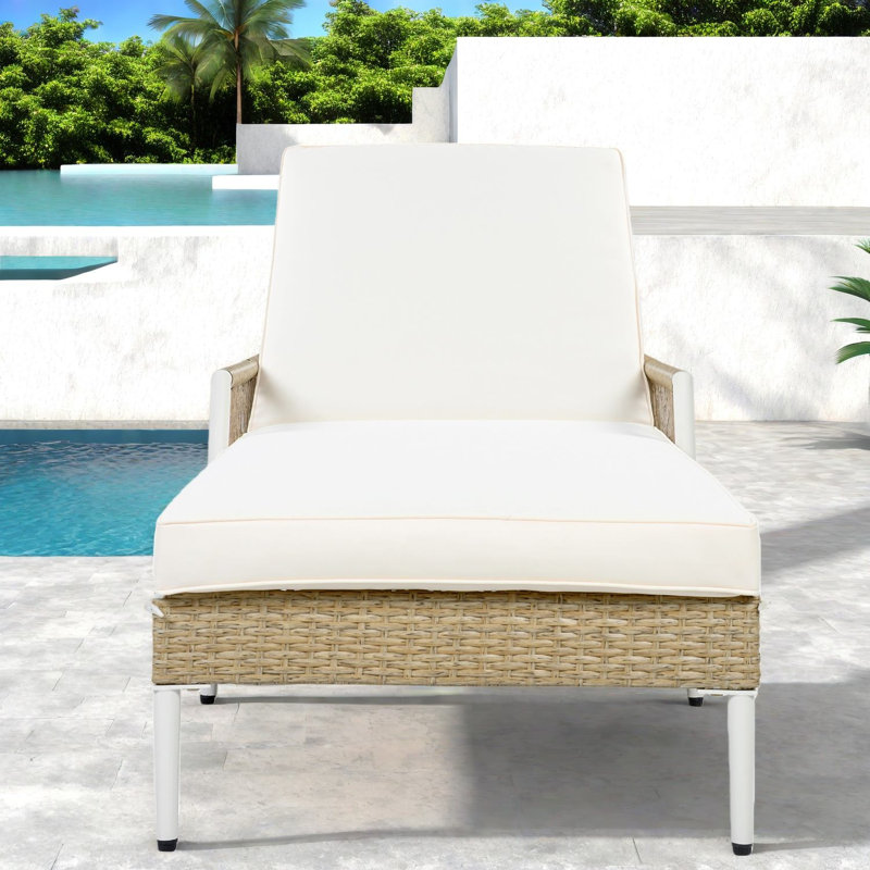 Fauteuil inclinable moderne ajustable en rotin Pe