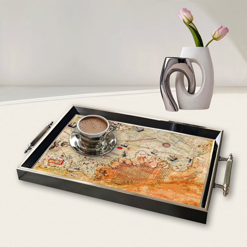 Élégant plateau en verre de 19,7 po x 11,4 po x 1,4 po | Fabrication 100% verre durable | Facile à nettoyer avec un chiffon humide | Idéal pour le service, la présentation décorative et l'organisation | Ajout élégant à la décoration intérieure