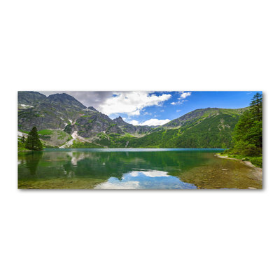 Sea Eye Of The Tatra Mountains - No Frame Print on Glass