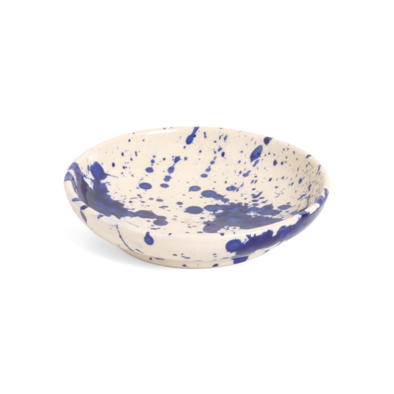 Blue Splatter Tapas Dish