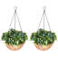 60cm Faux Flowering Plant in Basket