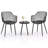 George Oliver 3 Piece Patio Bistro Set All Weather Heavy Duty Table And Chairs Set Of 2-1433691520