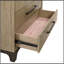 Commode 6 tiroirs caramel et cacao