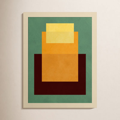 Overlapping geometry 10 by Norvin Wood Framed Wall Art Print