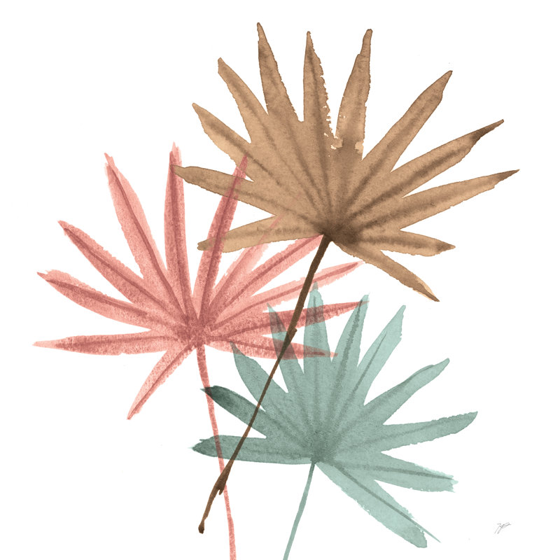 Fan Leaves by Karyn Panganiban - Wrapped Canvas Painting, 76cm H x 76cm W