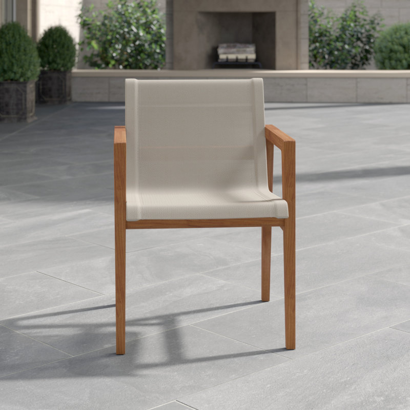Coast Patio Dining Armchair, Canvas Sling