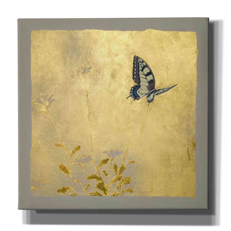 " Butterfly L " by Zigen Tanabe Painting Print, 12" H x 12" W x 0.75" D