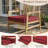 2-Pack 19x19x3 Inch Outdoor Chair Cushions - High-Density Foam Water-Resistant UV-Protected Removable Cover Seat/Back Cushions for Patio, Garden, Burgundy-686747791-686747789