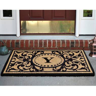 Canora Grey Azer Rubber and Coir Large Heavy-Duty 38 x 23 Non-Slip Outdoor  Door Mat