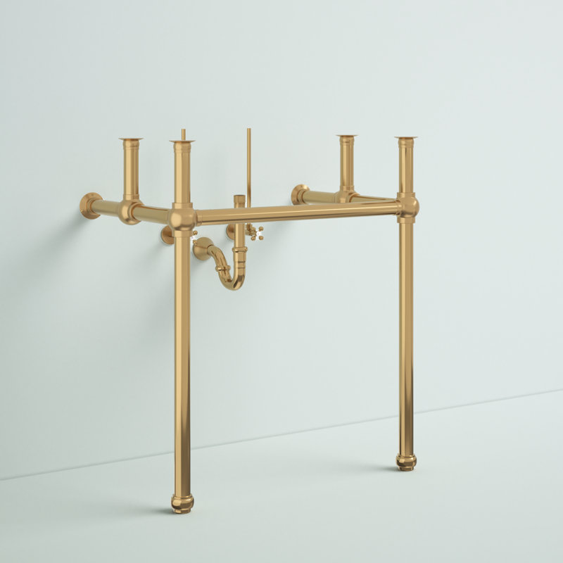 Copeland 25.38'' Single Bathroom Vanity Base Only, Satin Brass