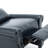 Ameiah Upholstered Navy Blue Faux Leather Manual Push Back Recliner Chair with Wingback-1018071482