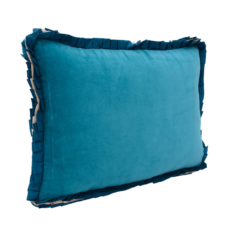 Higgston Rectangular Lumbar Cushion, Teal