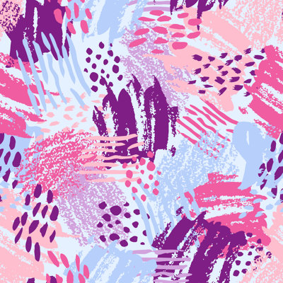 Brush Strokes Illustration - Wrapped Canvas Print