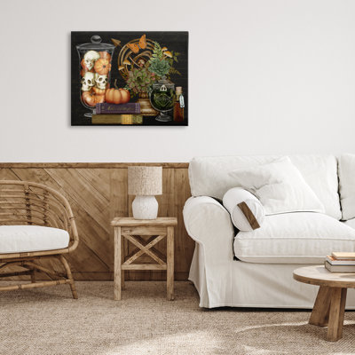 Automne foncé sur toile, par Nicole Tamarin