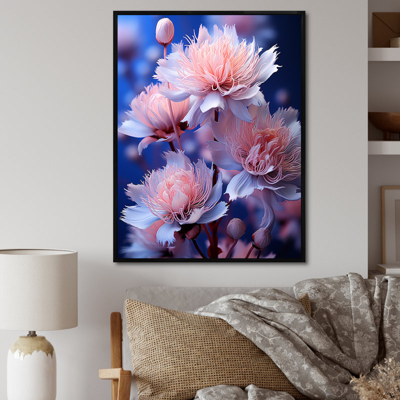 «Dreamy Mauve», impression sur toile, Cadre flottant noir, H 44 po x l 34 po x P 1,5 po