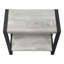 Table d'appoint, table d'appoint, table de bout, table de chevet, lampe, salon, métal stratifié, industriel-491300753