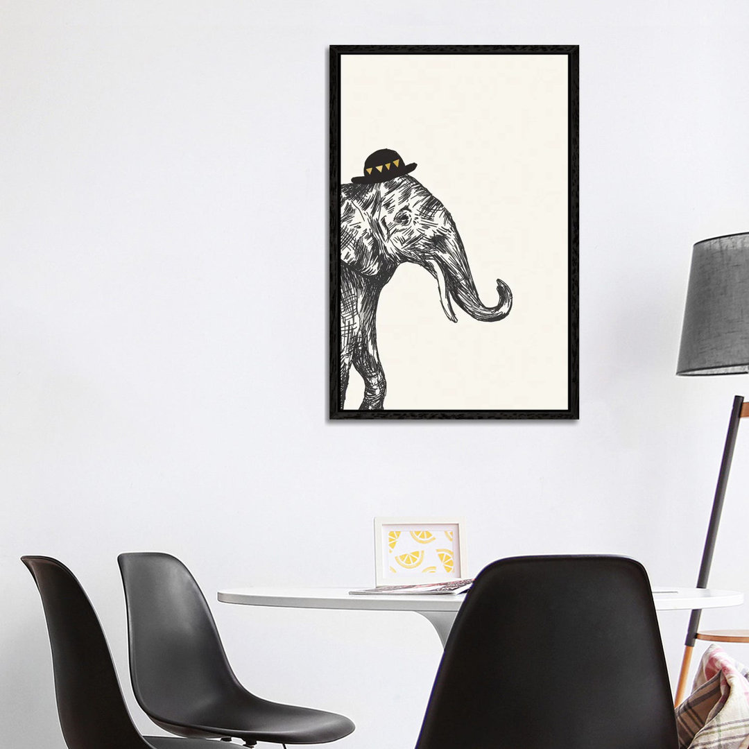 Elefant I von Heather McLaughlin - Galerie-verpackte Leinwand Giclée auf Leinwand