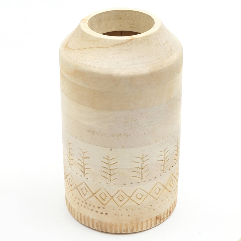 Vase décoratif, 15" H x 8.5" W x 8.5" D