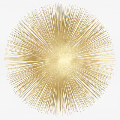 Sunburst Soft Gold I 1 Piece Wrapped Canvas Wall Art