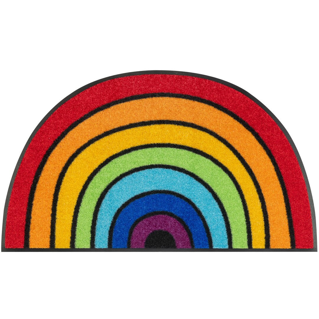 Fußmatte Round Rainbow