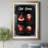 Hot Cocoa - Matted and Framed Under Acrylic Glass, Large Living Room Wall Art-613073968-613073999