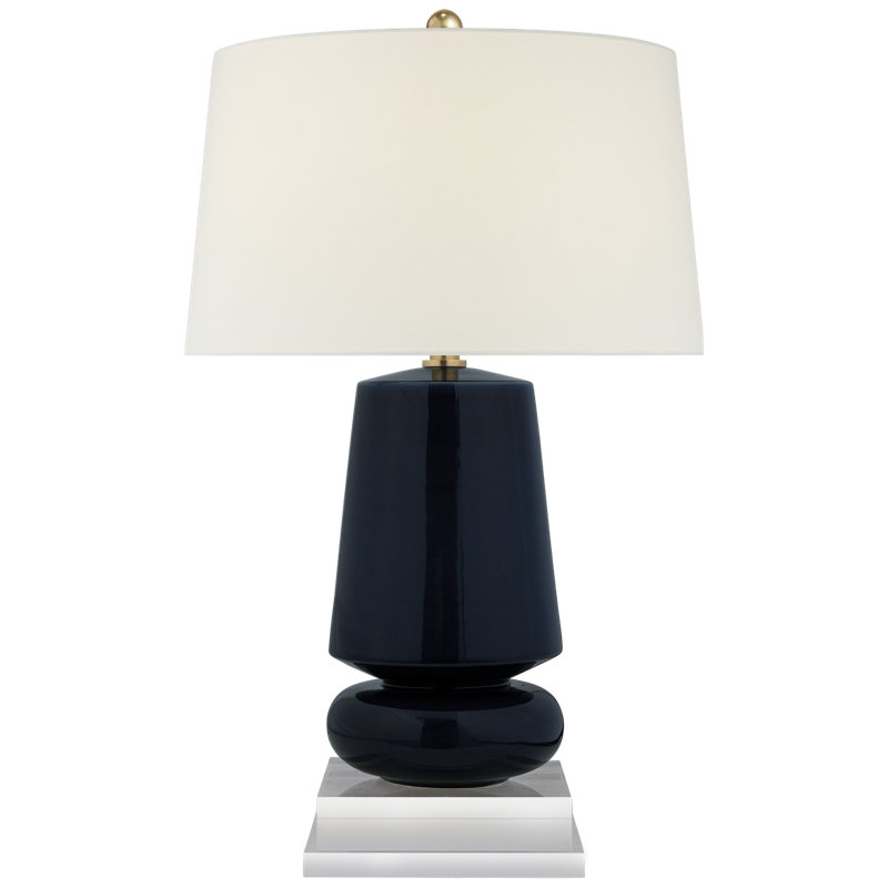 Parisienne Table Lamp, 28.75" H x 17" W x 17" D, Shellish Kiwi