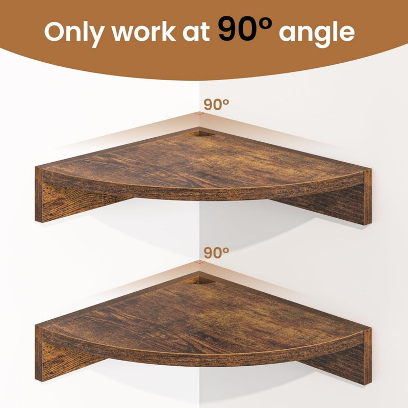 Solid Wood Corner Shelf