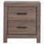 Table de chevet 2 tiroirs Oak