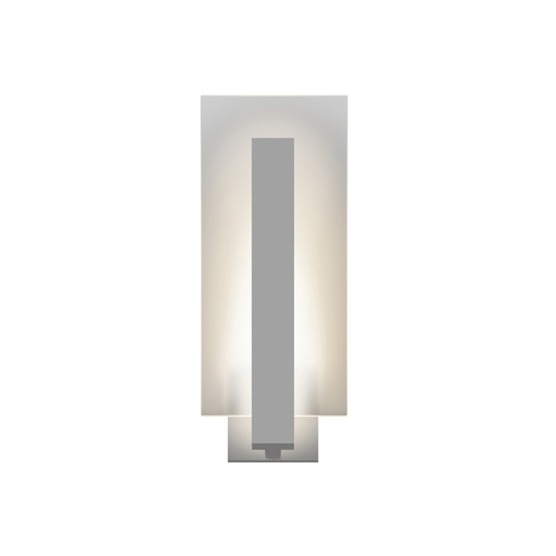 Inside-Out 1 - Light LED Flush Mounted Sconce, Textured Gray