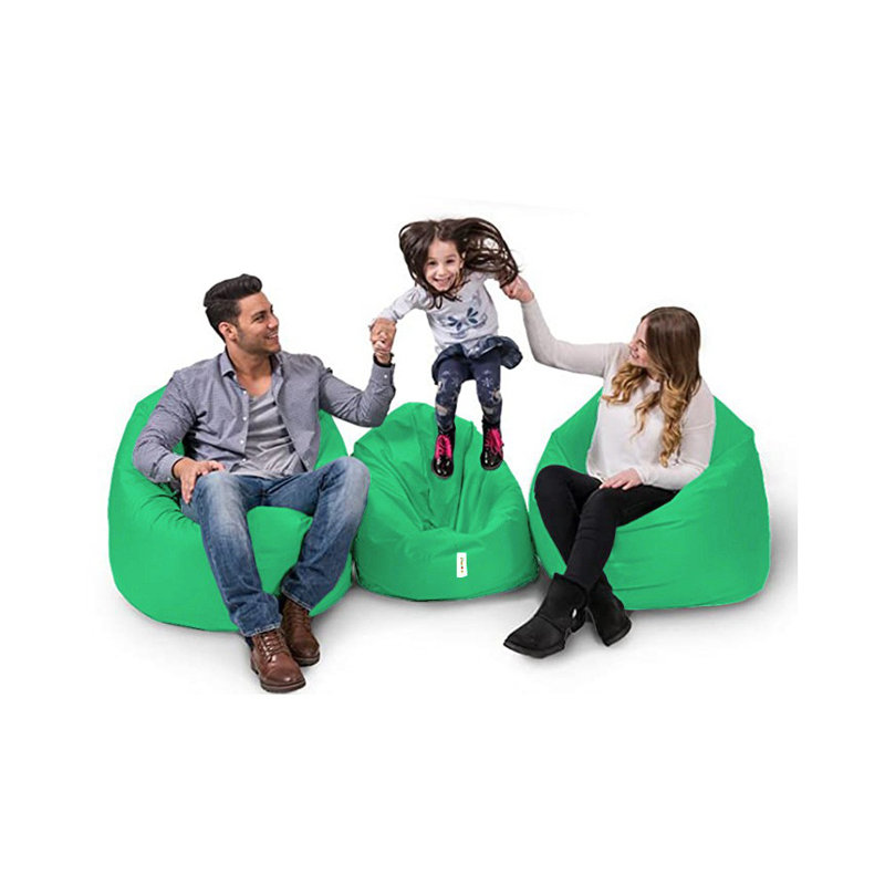 Premium Waterproof Garden Bean Bag, Pistachio Green, 39.4 in Diameter x 39.4 in Height | 100% Polyester Fabric, 100% Original Bead Styrofoam Filling | Hidden Double Zipper, Max Weight Capacity 440 lbs | Perfect for Outdoor Relaxation