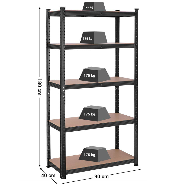 Aynslie 90cm W Metal Shelving Unit
