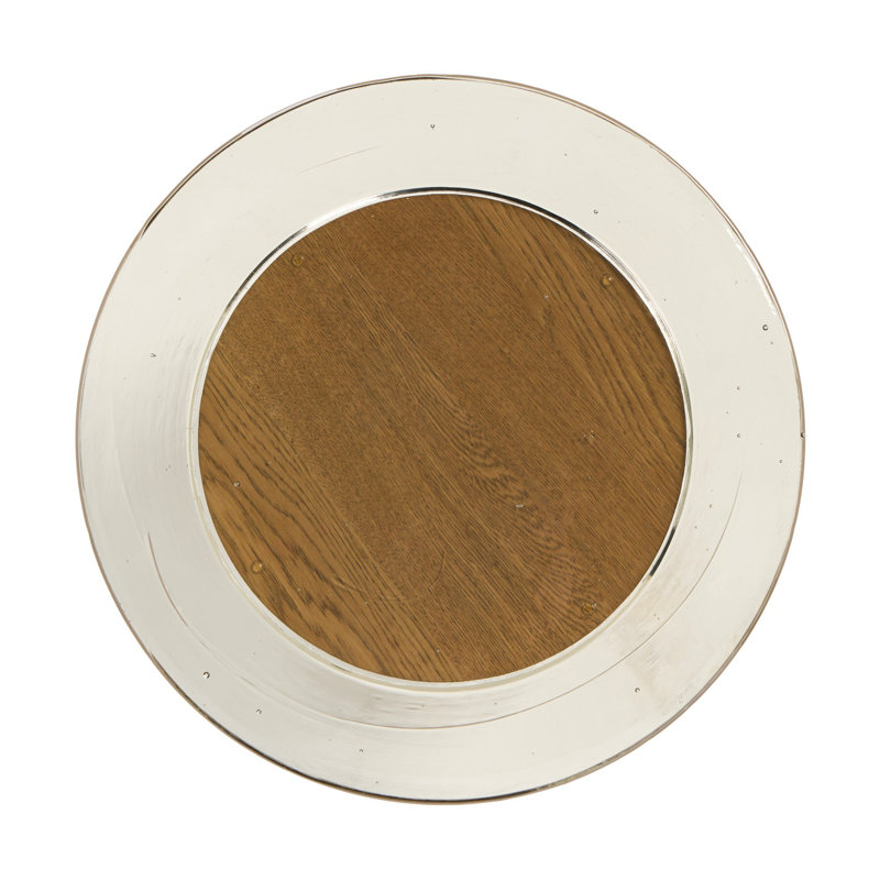 Shira Small End Table-Light Brown Oak, Clear Cast Glass