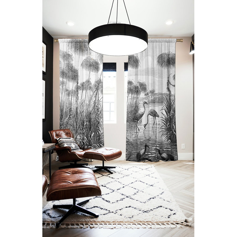 Duguay Velvet Blackout Curtain Panel Pair, Width 147 x Drop 200cm