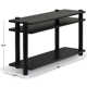 Hepburn 3 Shelf Wood Console Table