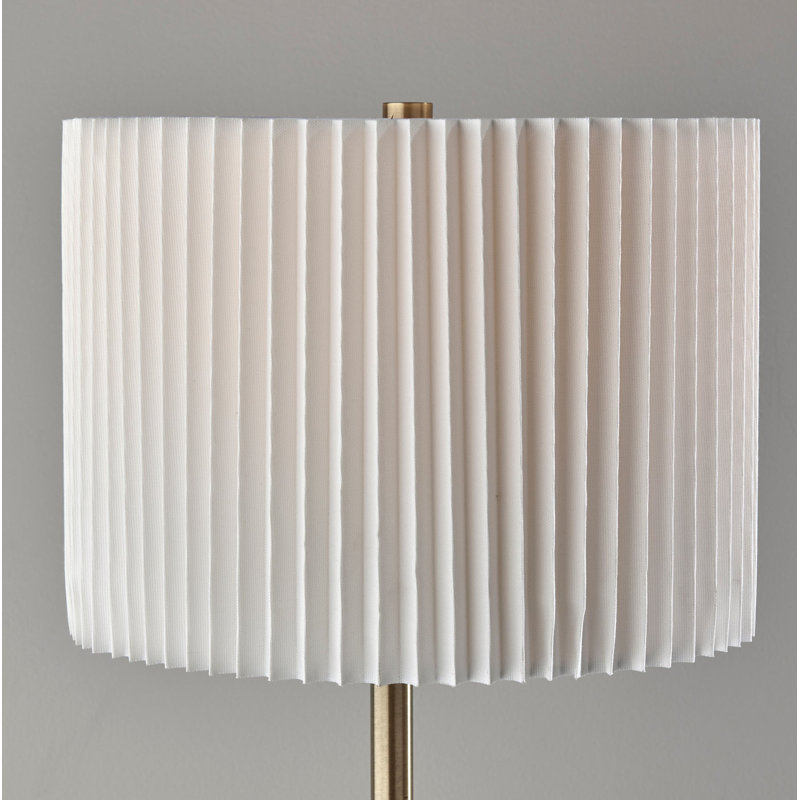 Lampe sur pied traditionnelle 60 po Lydie, Laiton antique