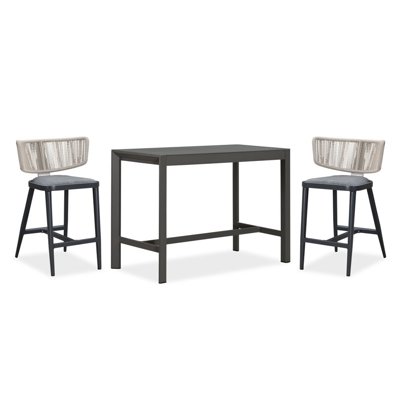 2-Barstool Counter Height Table Set