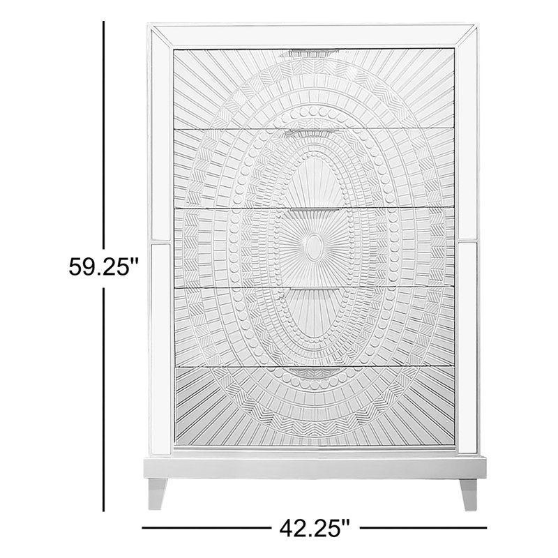 Commode 5 tiroirs 42,25 po Migna
