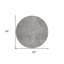 Tapis intérieur rond rond lavable abstrait 8 pi HomeRoots