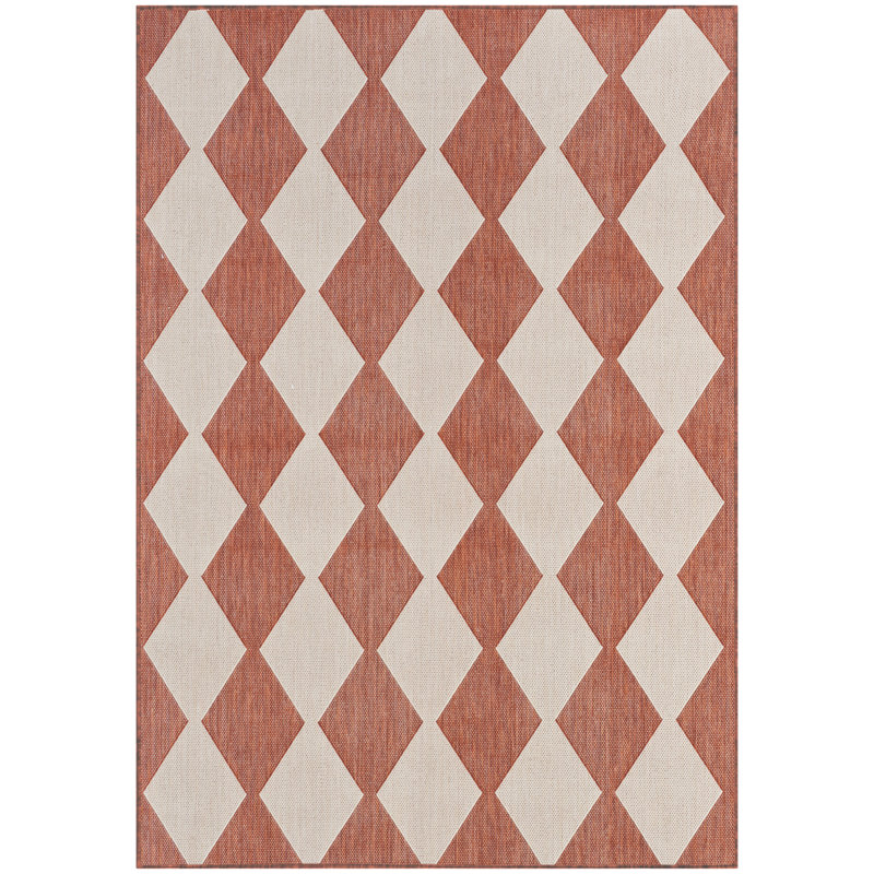 Positano Indoor / Outdoor Rug, Rectangle 4' x 6', Orange