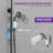 VIBRANTBATH  Matte Black 7.8 Waterfall Dual Head Shower Faucet Bar System with 2-way Diverter ( Ceramic Disc Valve Included )-88864175