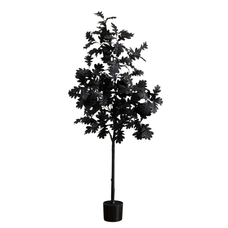 Chêne artificiel noir d'Halloween, H 60 po x l 30 po x P 30 po