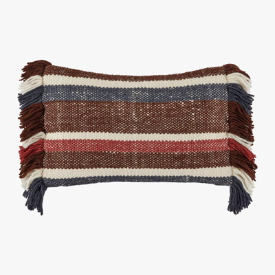 Wool Blend Throw Rectangular Pillow Cover & Insert