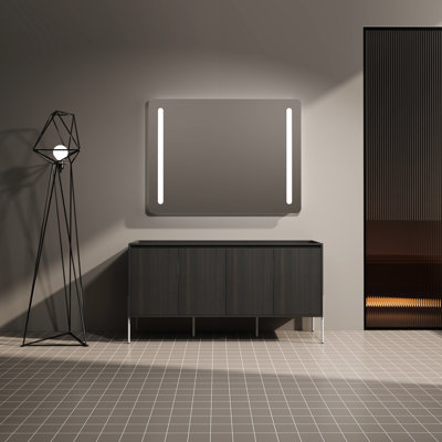 60" Freestanding Bathroom Vanity In Dark Oak - Provides An Elegant Look Enhances Aesthetics