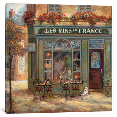 Wine Shop by Ruane Manning - Wrapped Canvas Painting