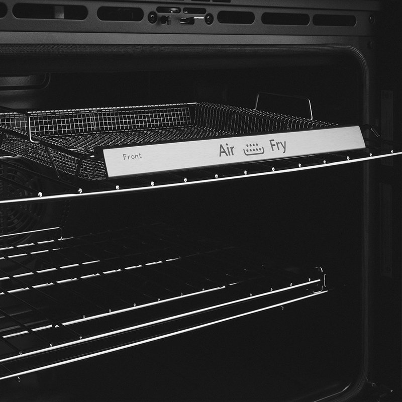 ZLINE Autograph 30 in. True Convection Double Wall Oven in Stainless Steel & Nickel Helix Handles