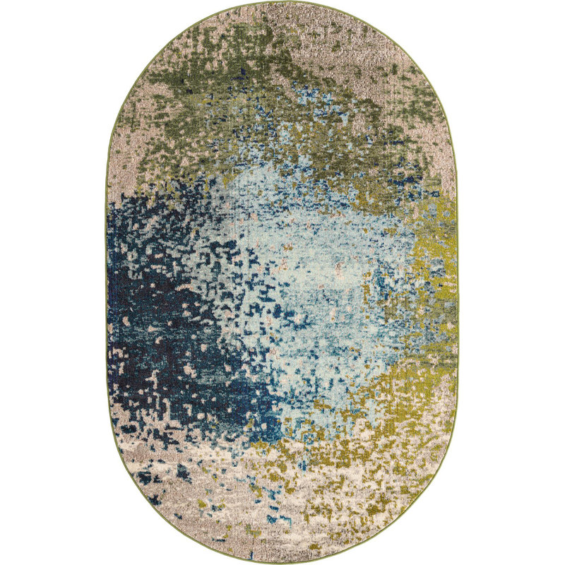 Estelle Abstract Indoor Rug, Oval 5' x 8'