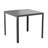 Indoor/Outdoor Commercial Steel Patio Table with Poly Resin Slatted Top