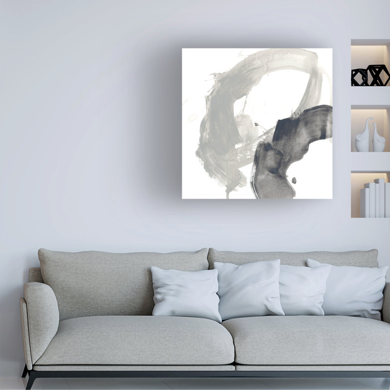 «Swath VII» par June Erica Vess - peinture sur toile tendue, H 35 po x l 35 po x P 2 po