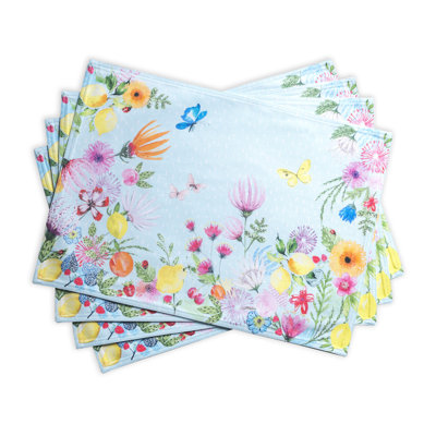 Cotton No Pattern Rectangle Placemat